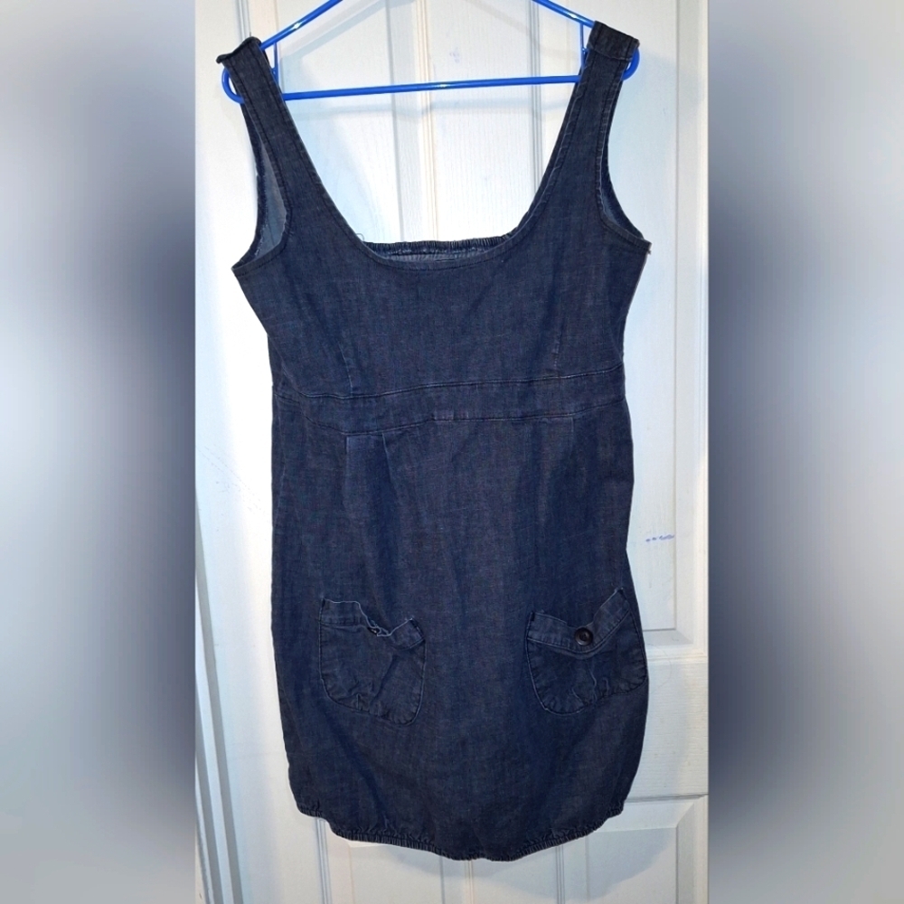 Encore Jeans Denim Dress Large